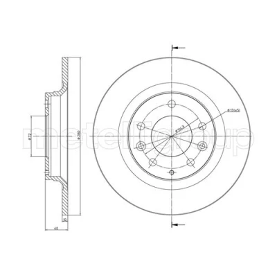 Bild av METELLI 23 0622C Disque de frein 280,0 10,0 6 70,0 plein peint MAZDA: 3/5 portes, 5 MX 3