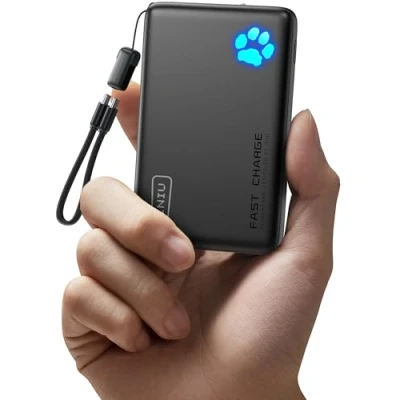 Bild av INIU Bärbar laddare, smalaste och lättaste USB C 10 000 mAh powerbank, trippel 3 A höghastighetstelefonbatteripaket kompatibel med iPhone 14 13 12 11 Pro X Samsung S22 S21 Google LG iPad surfplatta
