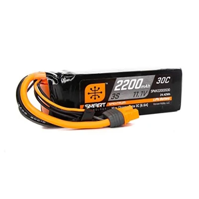 Bild av Spektrum Smart LiPo 30C IC3 SPMX22003S30 Batteri, Flerfärgad, 2200 mAh