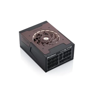 Bild av Seasonic PRIME TX 1600 Noctua Edition Ultratyst, Fullt Modulärt W 80 PLUS Titanium Effektivitet ATX 3.1 PC Nätaggregat (Svart/Brunt) med DE/EU strömkabel