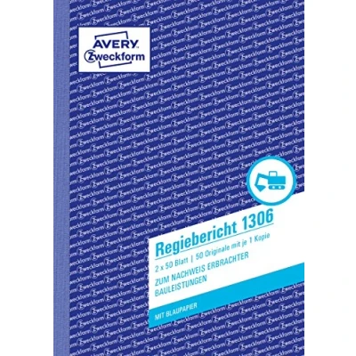 Bild av Avery Zweckform Chefsrapport 50 ark A5 Kopia självkopierande