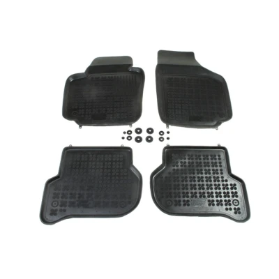 Bild av REZAW PLAST 200106 Ensemble de tapis sol Caoutchouc avant et arrière 4 noir Sur mesure VOLKSWAGEN: Golf Plus / Crossgolf, SKODA: Yeti