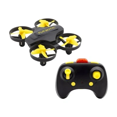 Bild av FLYBOTIC fjärrstyrd drönare tech infraröd gul 8 cm