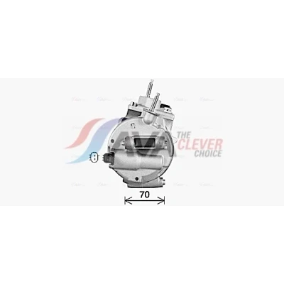 Bild av PRASCO FDAK670 Compresseur De Climatisation 7SBH17C PAG 46 R 134a FORD: S Max Mk2