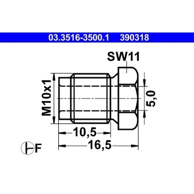 Bild av ATE 03.3516 3500.1 Vis de raccord