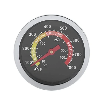 Bild av Grilltermometer Rostfritt Stål Digital Omedelbart Läsbar Termometer 50 800 C Rund Huva Temperatur För Grillning