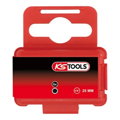 Bild av KS Tools 911.3620 1/4&quot; Bit insex, 25 mm, 1/4&quot;, 5 pack