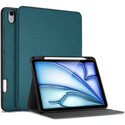 Bild av ProCase Fodral för iPad Air 5:e 2022/iPad 4:e 2020 10,9 tum, modell A2588, A2589, A2591, A2324, A2072, A2316, A2325, skyddsfodral mot fall, magnetisk flik ankblå