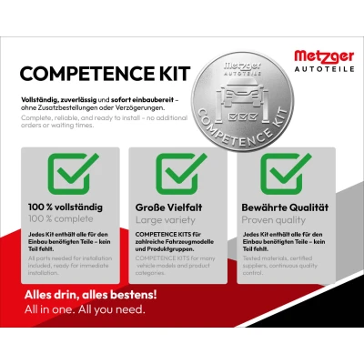 Bild av METZGER KT 2480 Kit de freins, freins à tambours Essieu arrière avec accessoires, cylindre roue CITROËN: Berlingo / First I