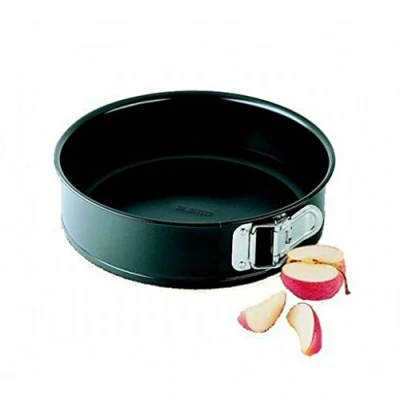 Bild av Dr. Oetker Springform Ø 26 cm, kakform med platt botten, rund stålbakform non stick beläggning (färg: svart), kvantitet: 1 styck