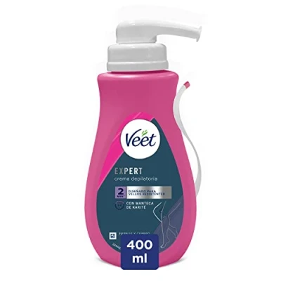 Bild av Veet Expert Kvinna hårborttagningskräm för kropp och ben, med sheasmatte, 400 ml