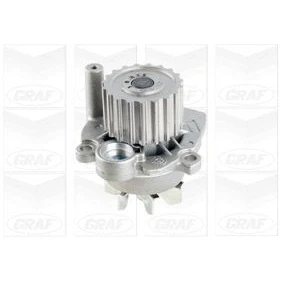 Bild av GRAF PA875 Pompe à eau 19 avec bague d&#039;étanchéité mécanique Tôle d&#039;acier 56,1 pour transmission par courroie de distribution