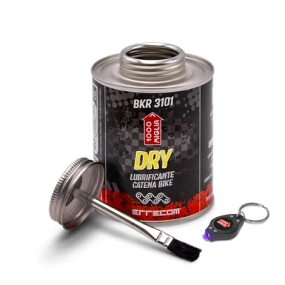 Bild av 1000 Miglia BKR 3101 400 ml Can, Dry Lube Bike Chain, for and Dusty Weather Conditions, Brush included