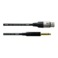 Bild av Cordial CCM 10 FP, 6.35mm, Hanstik, Hunstik, m, Sort