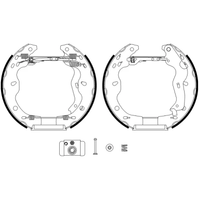 Bild av TEXTAR Shoe Kit Pro 84067500 de freins, freins à tambours avec cylindre roue, élément d&#039;ajustage SUZUKI: SX4 I 5 portes, Berline