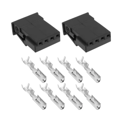 Bild av EMSea 2 st 4 stifts Automotive MQS sensor plugg sele kontakt kompatibel med BMW OE 8377234 968813 1 terminaler 16,7 x 12,3 mm bil elektrisk