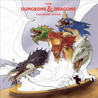 Bild av The Dungeons &amp; Dragons Coloring Book: 80 Adventurous Line Drawings