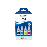 Bild av Epson EcoTank 664 / 4 Pack (Black Yellow Cyan Magenta) Ink refill Blå