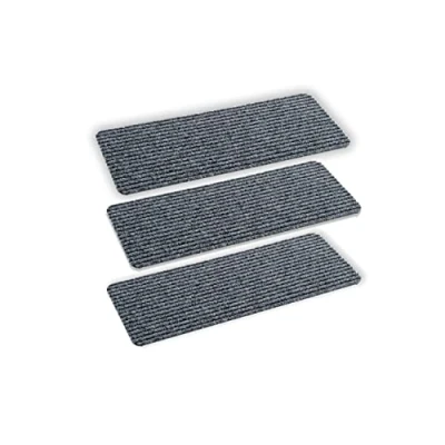 Bild av ASTRA dörrmatta inuti grå smutsfångande matta halkfri 25 x 60 cm set om 3 vattenavvisande Rib Line slitstark antistatisk