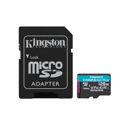 Bild av Kingston Technology Canvas Go! Plus, 128 GB, MicroSD, Klass 10, UHS I, 200 MB/s, Class 3 (U3)