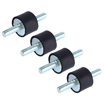 Bild av Keenso 4 st isoleringsgummifästen, vibrationsdämpande M8 30 x 20 fästen vibrationsdämpare anti vibrationsisolator gummi med skruvar