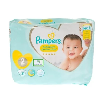 Bild av Pampers premium skydd ny baby blöjor bärförpackning storlek 2, 31