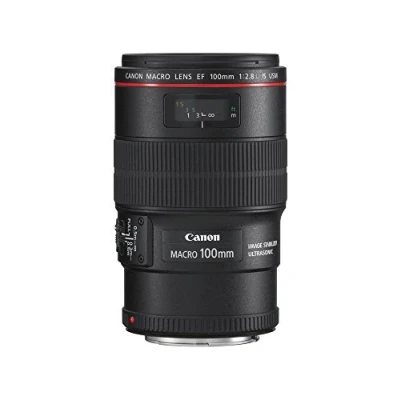 Bild av Canon EF 100 mm F2.8 L IS USM Makroobjektiv (67 filtergänga, bildstabilisering), svart