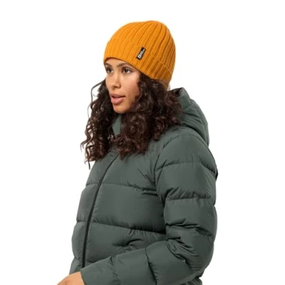 Bild av Jack Wolfskin Blandad ribbad stickad mössa, Safflower blomma, One size