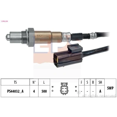 Bild av EPS 1.998.336 Sonde lambda Made in Italy OE Equivalent chauffé, planaire, Filetage prégraissé KIA: cee‘d I 5 portes, Pro 3 portes