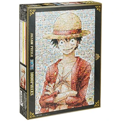 Bild av 1 000 bitar pussel ONE PIECE mosaik konst halmstore årsjubileum (50 x 75 cm)