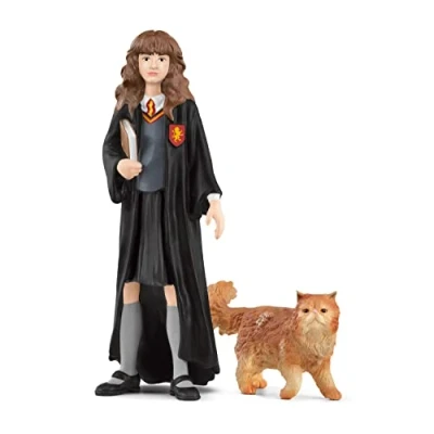 Bild av schleich WIZARDING WORLD Hermoine &amp; Crookshanks, från 6 år, 42635 Leksaksfiguren, 3 x 10 cm