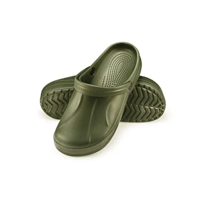Bild av ESTRO Trädgårdsskor Herr Trädgård Tofflor Män Gummi Lätta Sommar Toffel Clogs F06 (46, Grön)