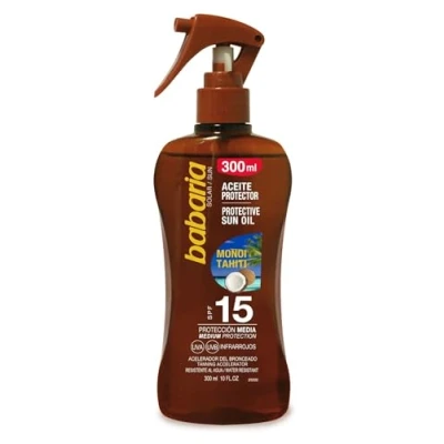 Bild av Babaria Monoi Tahiti Aceite Spf15 Proteccion Media 300 ml