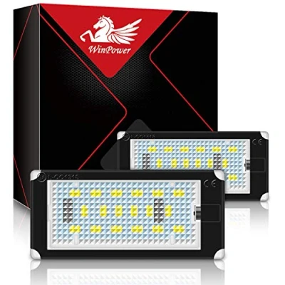 Bild av WinPower felfri LED registreringsskyltsbelysning 6000K kallvit lampa E46 (2 dörrar) 1998 2003, 1 par