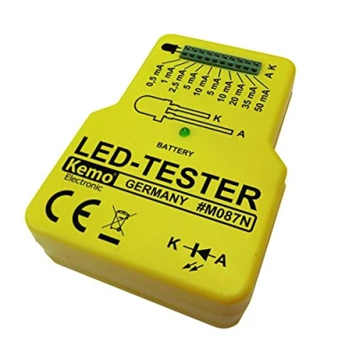 Bild av KEMO lysdiodentester M087N batteridriven