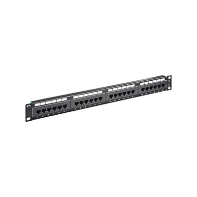 Bild av Pro CAT 5e 19 inch (48.3 cm) Patch Panel 24 Port UTP Svart 0.4 meter