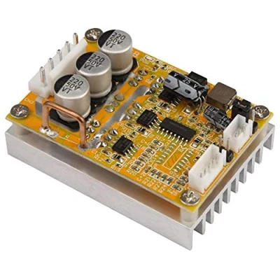 Bild av DC motorvarvtalsregulator, 5V 36V 350W borstlös motorstyrenhet BLDC PWM drivrutinsmodul med hastighetskontroll och framåt/bakåtriktad strömkabel