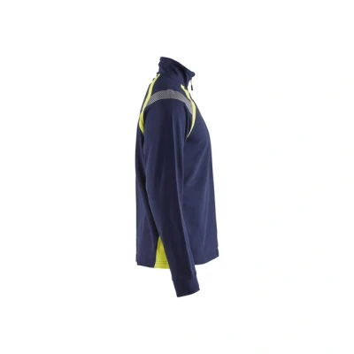 Bild av TRÖJA 3432 1158 VARSEL HALFZIP MARINBLÅ/GUL S Beijerbygg Byggmaterial