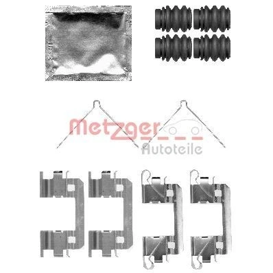 Bild av METZGER 109 1811 Kit d&#039;accessoires, plaquette de frein à disque HONDA: Jazz 3, Insight II 5 portes