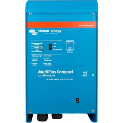 Bild av Victron Energy MultiPlus 1600VA 12 Volt 230V Ren Sinusvåg Växelriktare 70 amp Batteriladdare, Kompakt