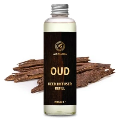 Bild av Reed diffuser Refill Oud 200ml Aroma for Long Lasting Home Fragrance Air Freshener Warm Scent Aromatherapy decor