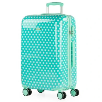 Bild av ITACA Childrens Trolley resväska 65cm 4 dubbla Hjul. Tryckt polykarbonat. Bagage. Styv, bekväm och lätt. Kvalitet design., Mynta Mullvadar