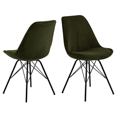 Bild av AC Design Furniture Emanuel matstol, olivgrön, H: 85,5 x B: 48,5 D: 54 cm