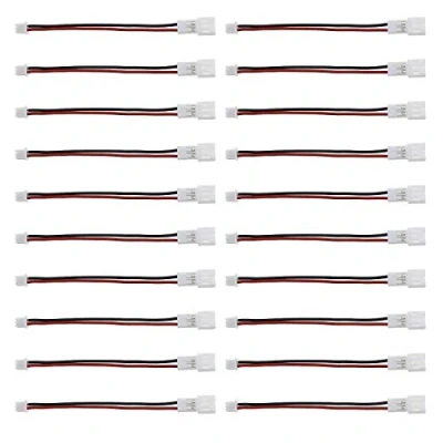 Bild av EMSea 20 st 2 stifts batterianslutningsplugg, Micro JST 1,25SH hona till PH 2.0 hane för RC batteriladdarbräda