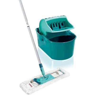 Bild av Leifheit Pressa Profi Compact set lavapavimenti, Mop lavapavimenti con strizzatore e manico in 3 pezzi, salvaspazio riponibile