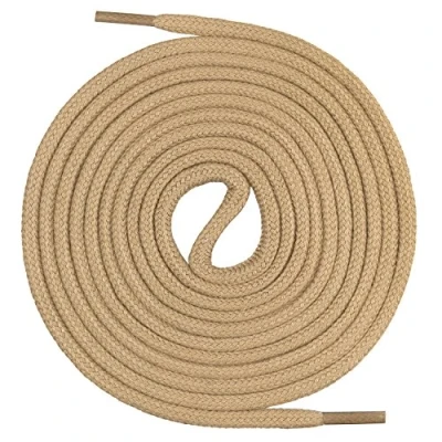 Bild av Mount Swiss© premium skosnöre, runda snören av 100 % bomull, rivbeständig, diameter 3 mm 4 mm, 12 färger, längd 45 200 cm, vuxen (unisex), Ms sb 01, kamel