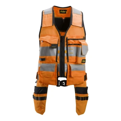 Bild av VERTYGSVÄST VARSEL KL1 AW ORANGE/SVART STL XXL Beijerbygg Byggmaterial