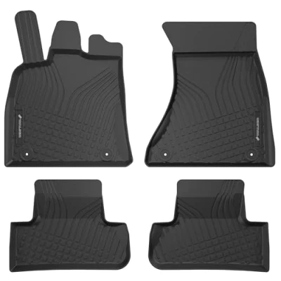 Bild av WALSER 100140 Set med golvmatta TPE (termoelastisk elastomer) svart AUDI: Q5 (8RB) 2.0 TDI, 3.0 TDI quattro, 3.2 FSI TFSI quattro