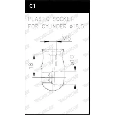 Bild av MONROE ML6365 Vérin De Capot 340 VOLKSWAGEN: Passat B8 Variant, Berline