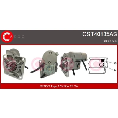 Bild av CASCO CST40135AS Startmotor 12V 2kW 9 CPS0034 M8 66mm LAND ROVER: Discovery 2, Defender Pick up, SUV